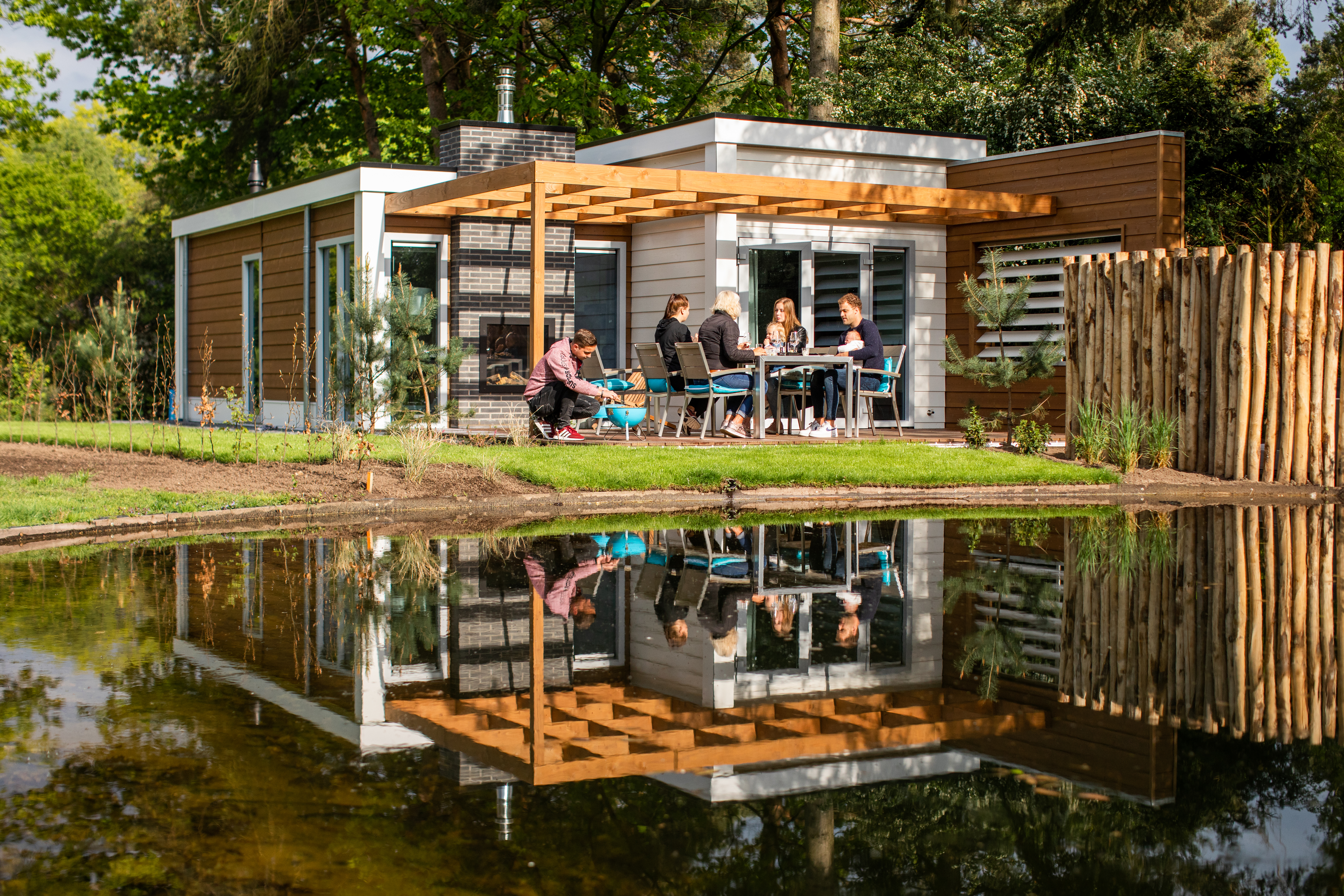 Vakantiehuis met omheinde tuin in Lunteren (Nederland) 2 honden zijn welkom