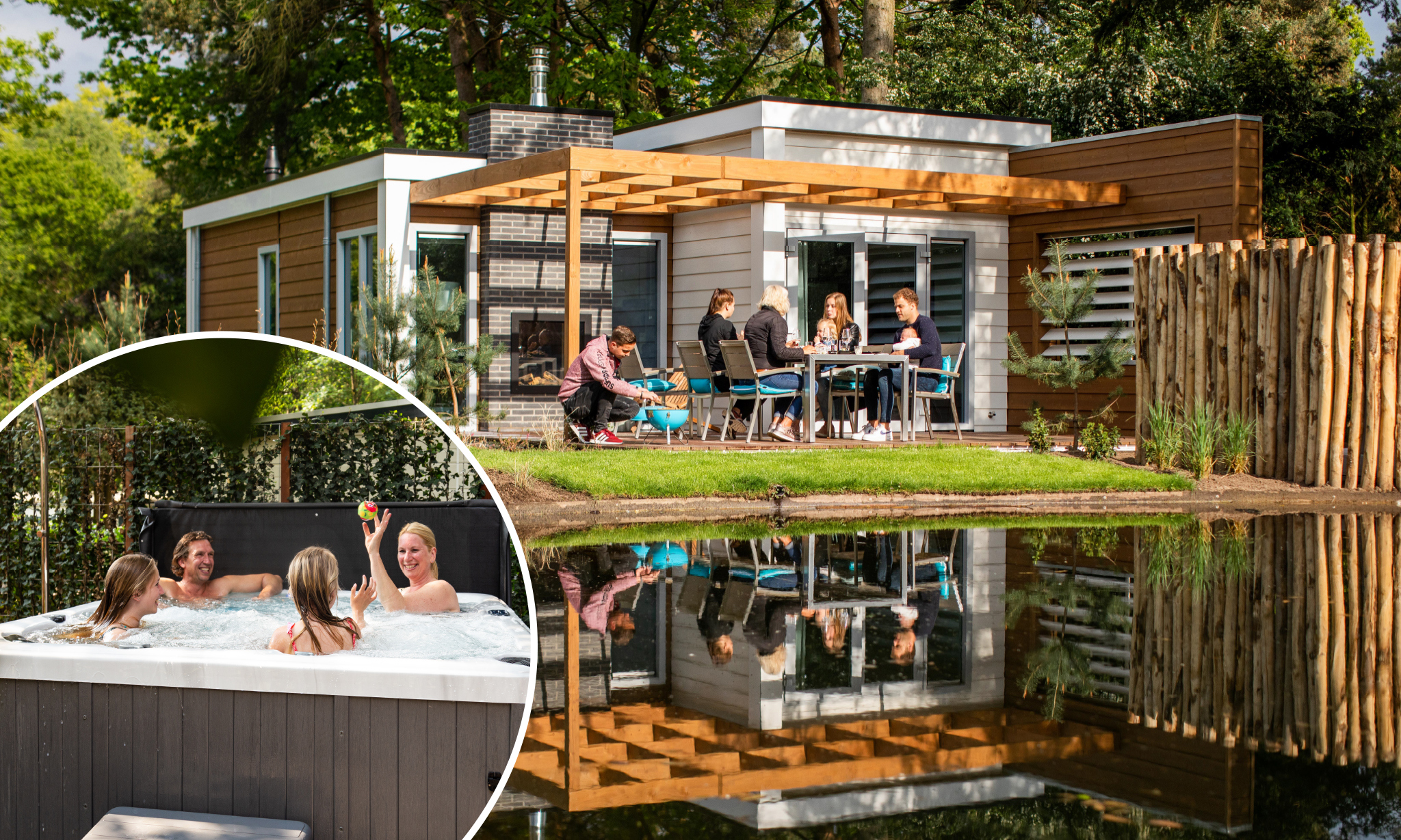 Vakantiehuis met omheinde tuin in Lunteren (Nederland) 2 honden zijn welkom