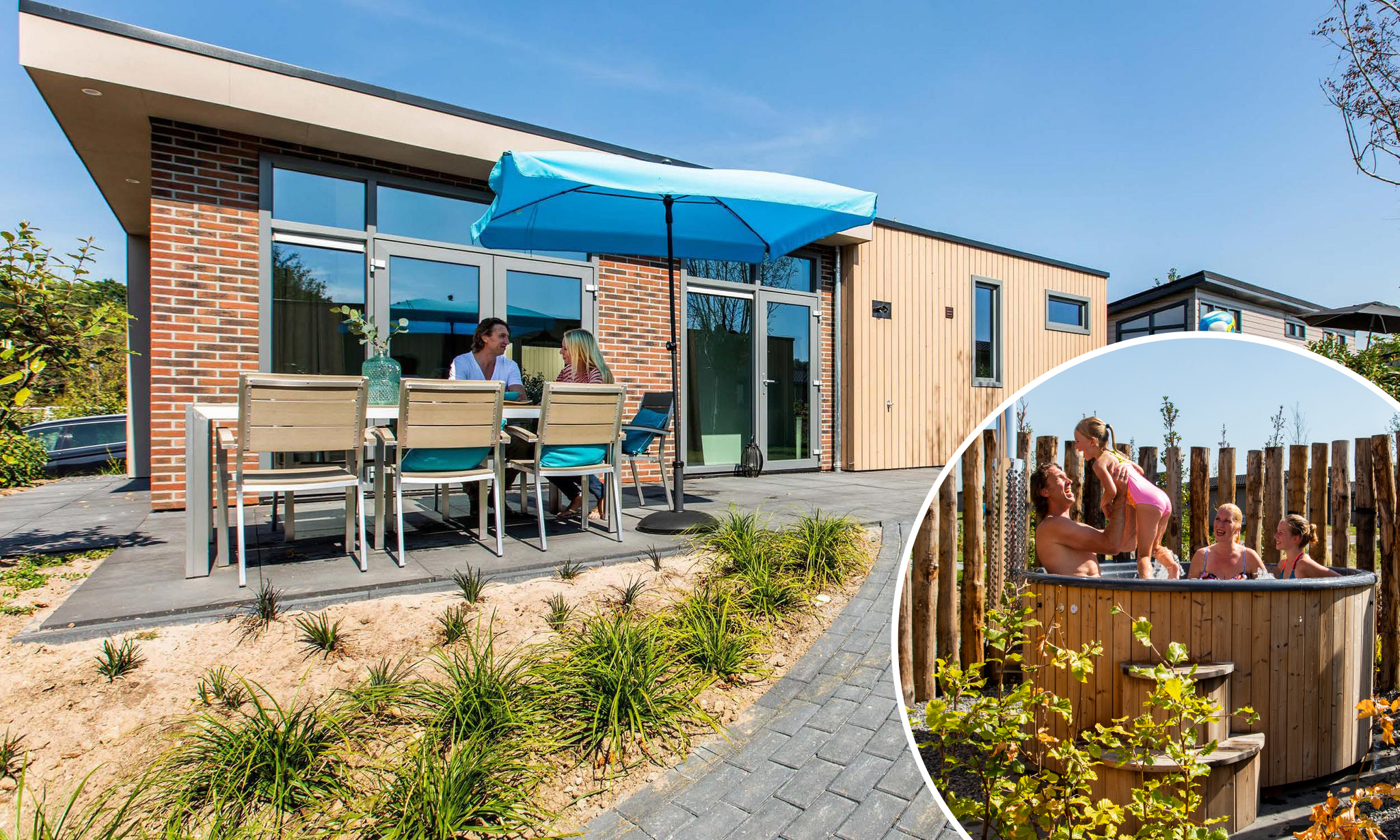 Vakantiehuis met omheinde tuin in Lunteren (Nederland) 2 honden zijn welkom