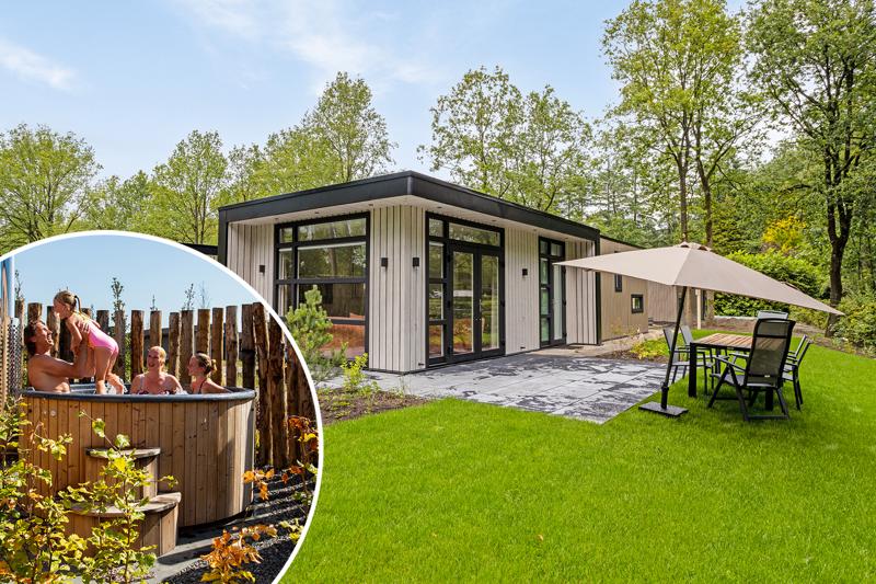 Bosvlucht 4 personen Wellness (Hottub) in Lage Mierde